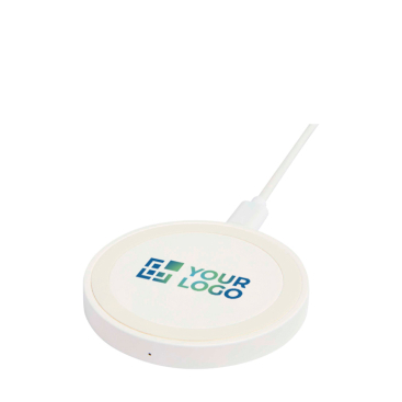 Base de carga sem fios com cabo 2 em 1 de plástico reciclado 15 W