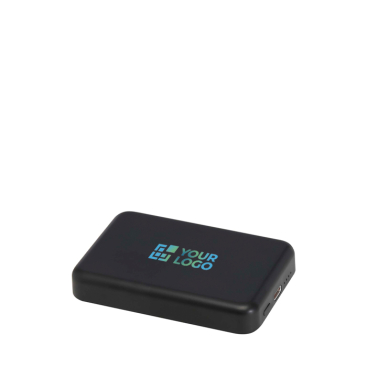 Powerbank sem fios magnético de plástico reciclado 5000 mAh