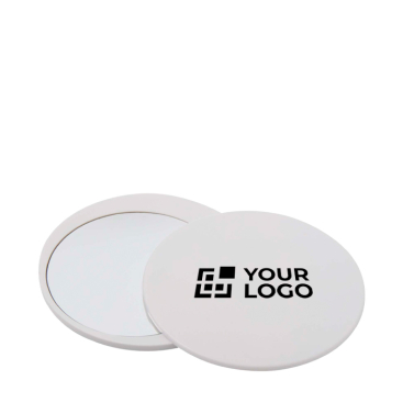 Espelho de maquilhagem elegante e deslizante para retoques rápidos