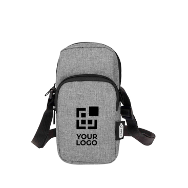 Bolsa para telemóvel de poliéster reciclado com correias ajustáveis