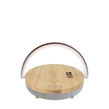 Coluna Prixton 4 em 1 de 10W luz LED e base de carregamento sem fios