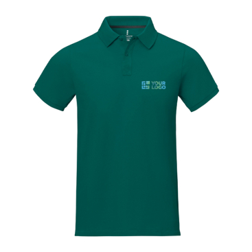 Polo de manga curta, algodão piqué, homem 200 g/m2 Elevate Life 