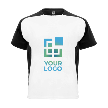 T-shirt sport bicolor infantil manga curta 140 g/m2 Roly Bugatti