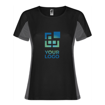 T-shirt desportiva de poliéster para mulher bicolor 140 g/m2 Roly 