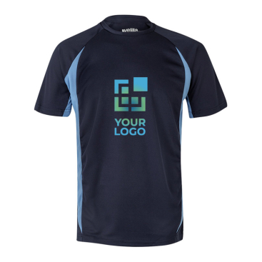 T-shirt de trabalho bicolor, de poliéster 160 g/m2 Velilla 