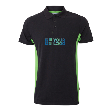 Polo de trabalho bicolor, piqué de algodão/poliéster 180 g/m2 Velilla 