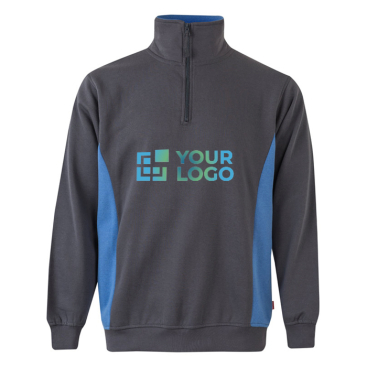 Camisola de trabalho de felpa, fecho de correr 260 g/m2 