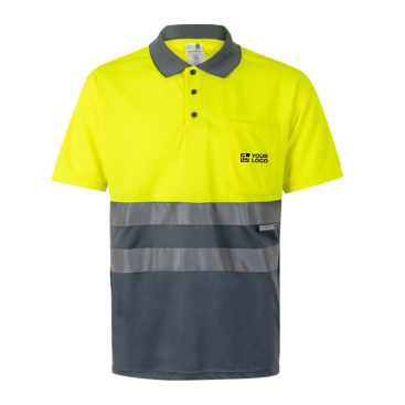 Polo de trabalho de manga curta de alta visibilidade 160 g/m2 Velilla 