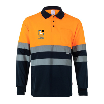 Polo de trabalho, manga comprida de alta visibilidade 160 g/m2 Velilla 