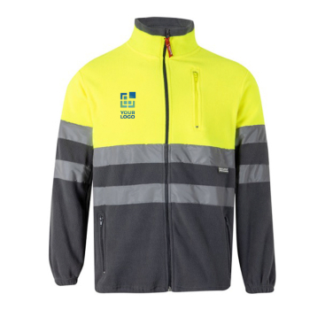 Casaco de trabalho bicolor, polar, poliéster 280 g/m2 Velilla 