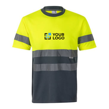 T-shirt de trabalho técnica, poliéster com refletores 140 g/m2 Velilla 