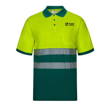 Polo de trabalho piqué, manga curta algodão/poliéster 150 g/m2 Velilla 