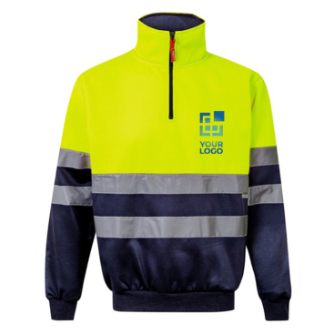 Camisola de trabalho polar gola alta de poliéster 300 g/m2 