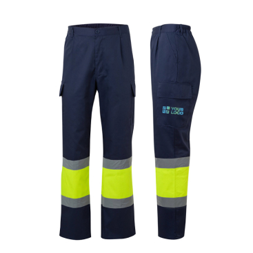 Calças de trabalho unissexo de algodão e poliéster 190 g/m2 Velilla 