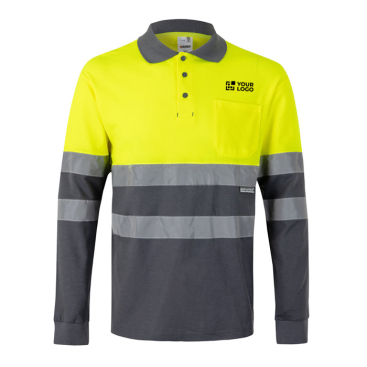 Polo de piqué extragrande de algodão e poliéster 150 g/m2 Velilla 