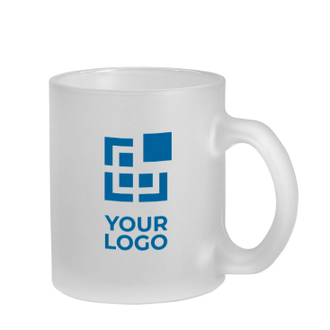 Caneca de vidro fosco com acabamento em efeito gelo, 340 ml
