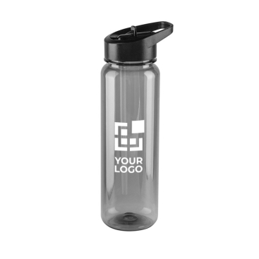 Garrafa desportiva de rPET com acabamento translúcido brilhante 750 ml