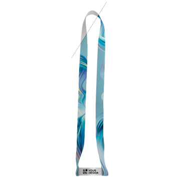 Lanyard e cordão porta-copos sublimáveis em poliéster reciclado 2 cm