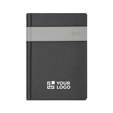 Agenda para empresas de pele sintética com detalhe colorido A5 Ontime
