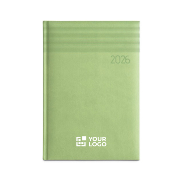 Agenda para brinde 2026 de pele sintética com estampado A5 Origami