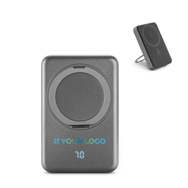 Bateria externa ecológica magnética com suporte de anel 10000 mAh