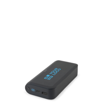 Bateria externa ecológica com carregamento ultrarrápido e LED 20000mAh