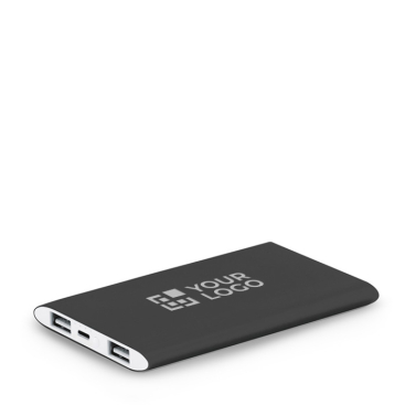 Powerbank portátil de alumínio com lanterna LED de 7.200 mAh