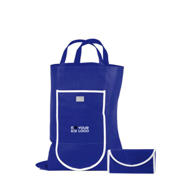 Saco dobrável de non-woven com fecho de velcro 80 g/m2 vista principal