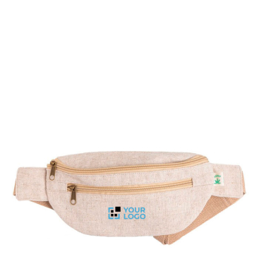Bolsa de cintura de cânhamo e algodão com vários bolsos 160 g/m2 vista principal