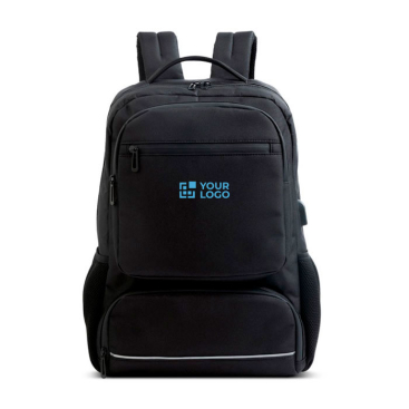 Mochila para PC com bolsa térmica e cabo de carregamento 15,6