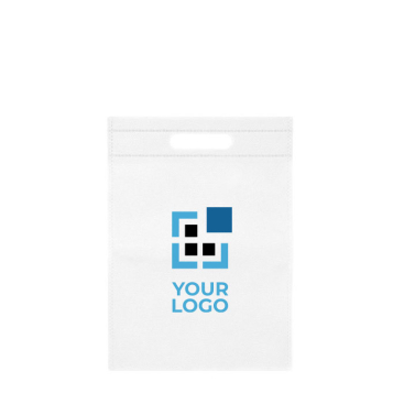 Saco pequeno de non-woven de cores com asa oca 80 g/m2 vista principal