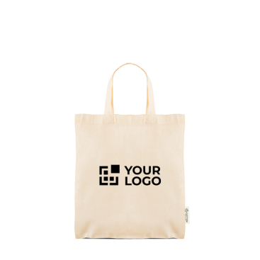 Saco com asas curtas em algodão reciclado e plástico reciclado 140 g/m²