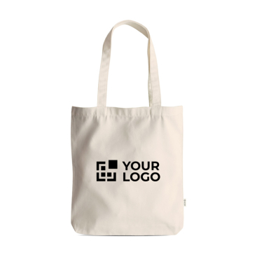 Saco de algodão e plástico reciclados com asas de 310 g/m²