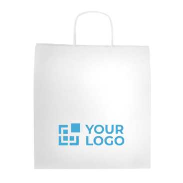 Saco personalizado para compras em papel kraft 100 g/m² vista principal