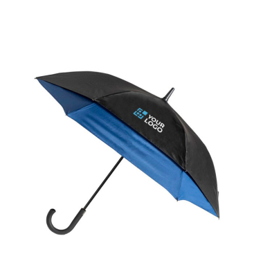 Guarda-chuva publicitário pongee automático com interior colorido Ø132 vista principal