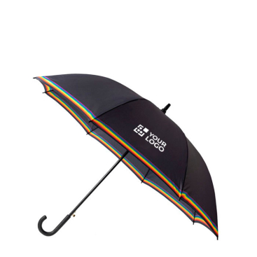 Guarda-chuva automático de pongee com arco-íris e 8 painéis Ø120 vista principal