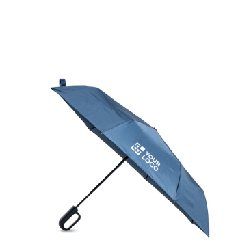Guarda-chuva dobrável com punho tipo mosquetão de 8 painéis Ø100