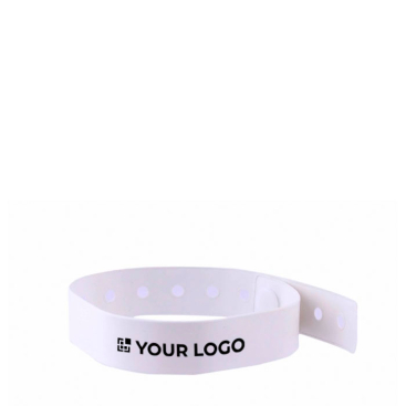 Pulseira fina de vinil identificativa para festivais e festas vista principal