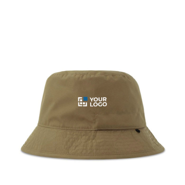 Chapéu bob reversível de poliéster reciclado impermeável 85 g/m2 vista principal