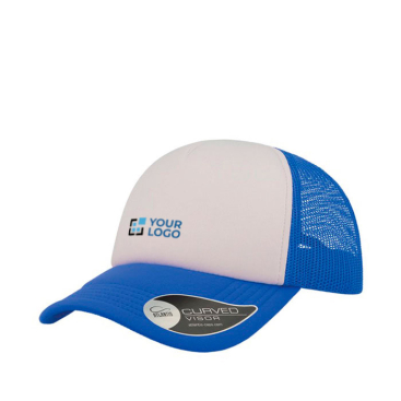 Boné de poliéster com pala curva e acolchoada de 80 g/m2 vista principal