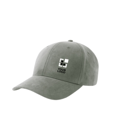 Boné de poliéster reciclado aveludado de 6 painéis 135 g/m2