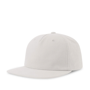 Boné vintage de algodão reciclado com pala plana 260 g/m2
