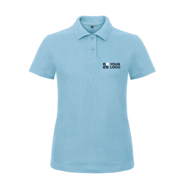 Polo de algodão piqué para mulher de manga curta 180 g/m2 B&C vista principal