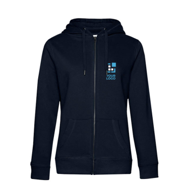 Sweatshirt de algodão para mulher com fecho 280 g/m2 B&C vista principal