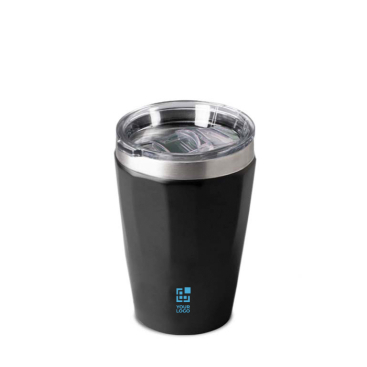 Copo térmico de aço inoxidável reciclado com design elegante, 330 ml