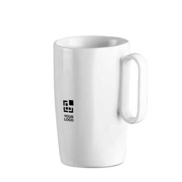 Caneca de cerâmica ideal para café ou chá com asa incorporada 330 ml