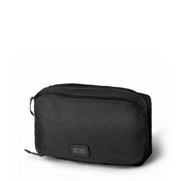 Nécessaire com 2 bolsos feito de plástico oceânico reciclado 96 g/m2