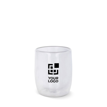 Copo de vidro de parede dupla para o café com capacidade de 230 ml vista principal