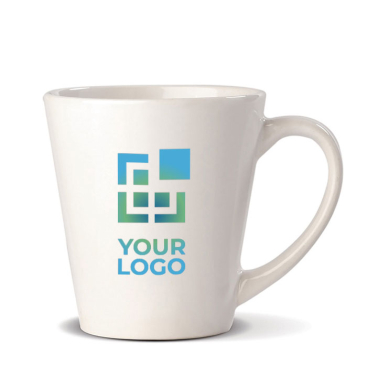 Caneca branca de cerâmica especial para sublimação 350 ml vista principal