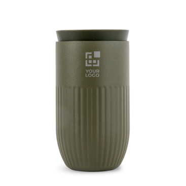 Copo térmico de aço inoxidável com tampa de botão 320 ml